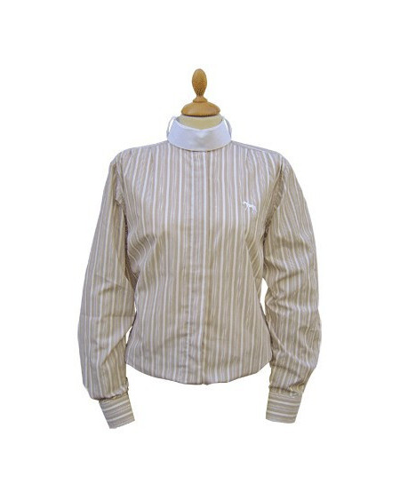 Harry's Horse Dressuurblouse 'Silver', lange mouw, Ginger