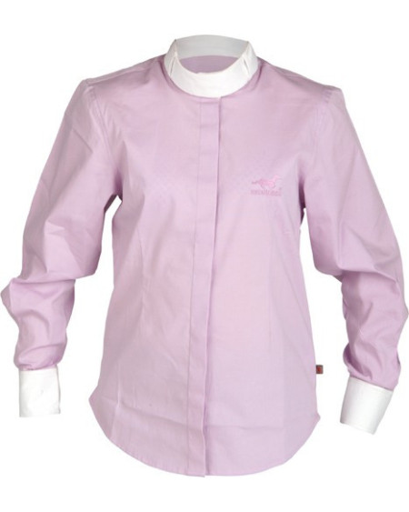 Red Horse Elastic Show Shirt, LANGE mouw, Powder blue