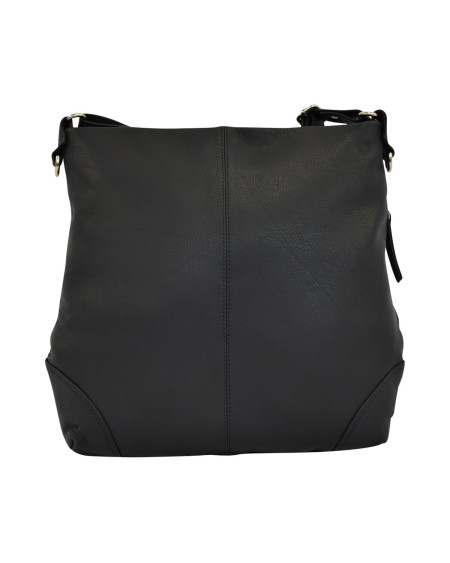 Cinino "Roma" leren Crossbody Tas, Donkerblauw