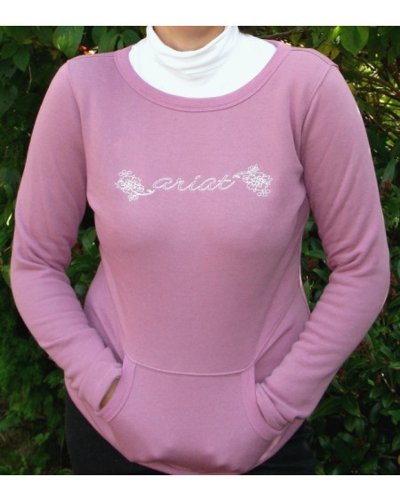 Ariat Dahlia Fleece Top, orchid