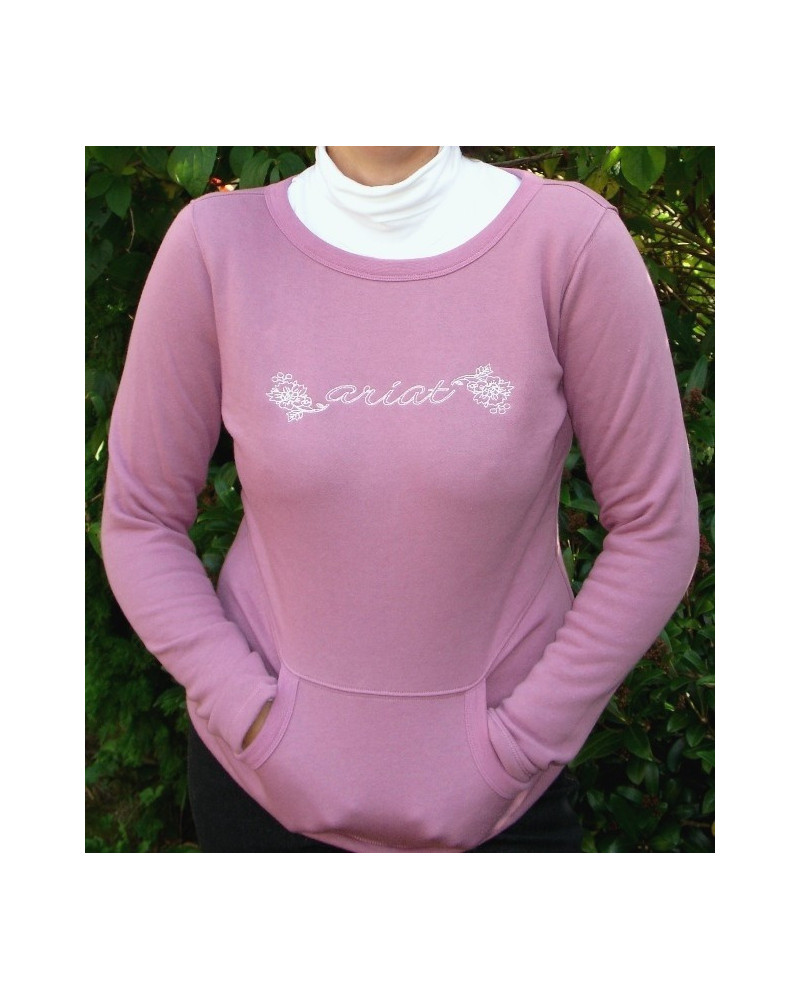 Ariat Dahlia Fleece Top, orchid