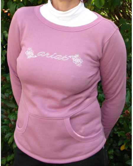 Ariat Dahlia Fleece Top, orchid