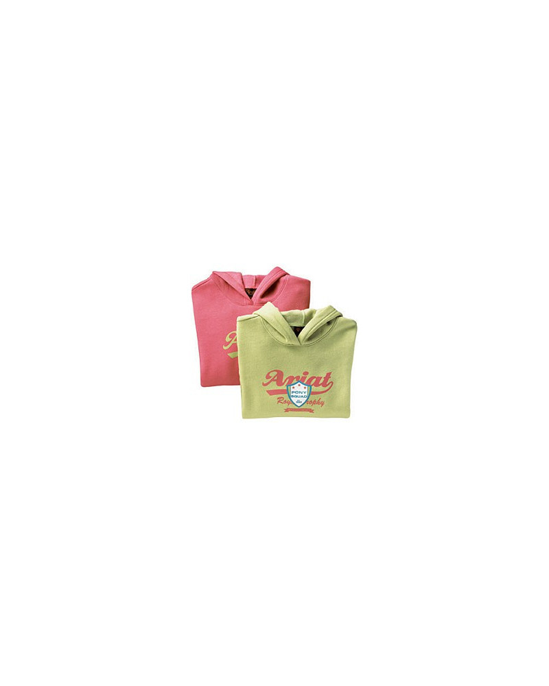 ARIAT Girl Pony Squad Hoodie, lime