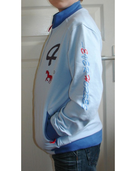 BR 4-Ever-Horses Sweatshirt,Blue Bell