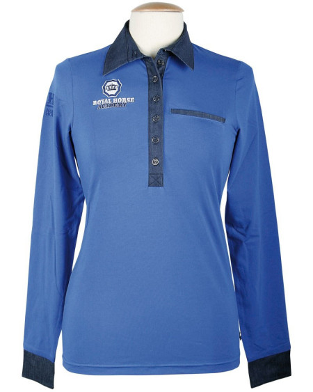 Shirt RHA Cobalt, dazzling blue