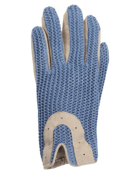 ELT Crochet rijhandschoen, sky blue