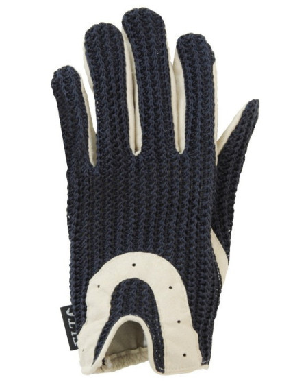 ELT Crochet rijhandschoen, navy