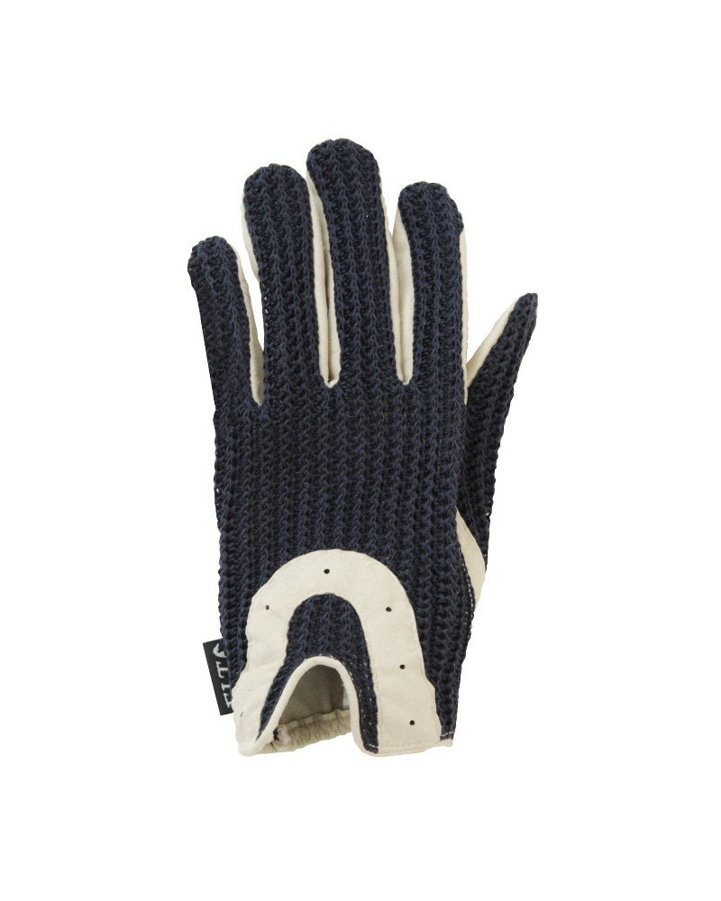 ELT Crochet rijhandschoen, navy