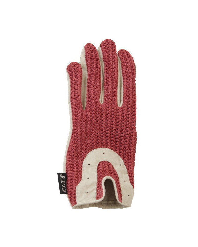 ELT Crochet rijhandschoen, rood