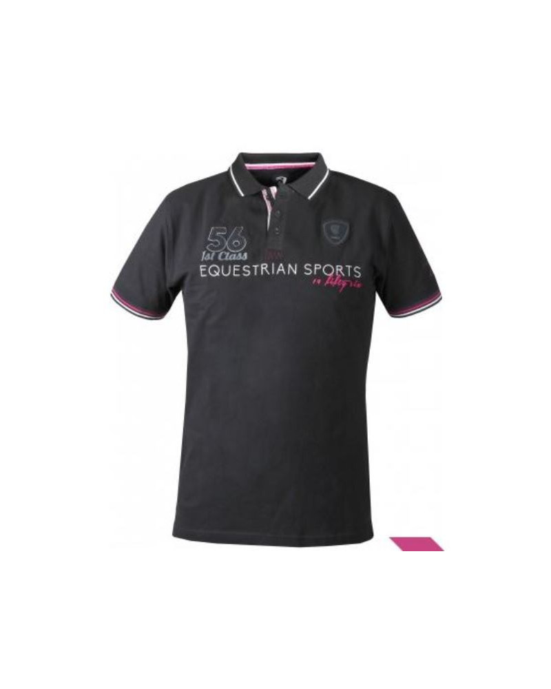 Horka heren poloshirt, Zwart