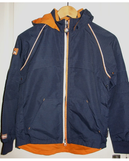 HH Kinderjack, 2-zijdig, blauw/oranje, 164 (valt als 152)