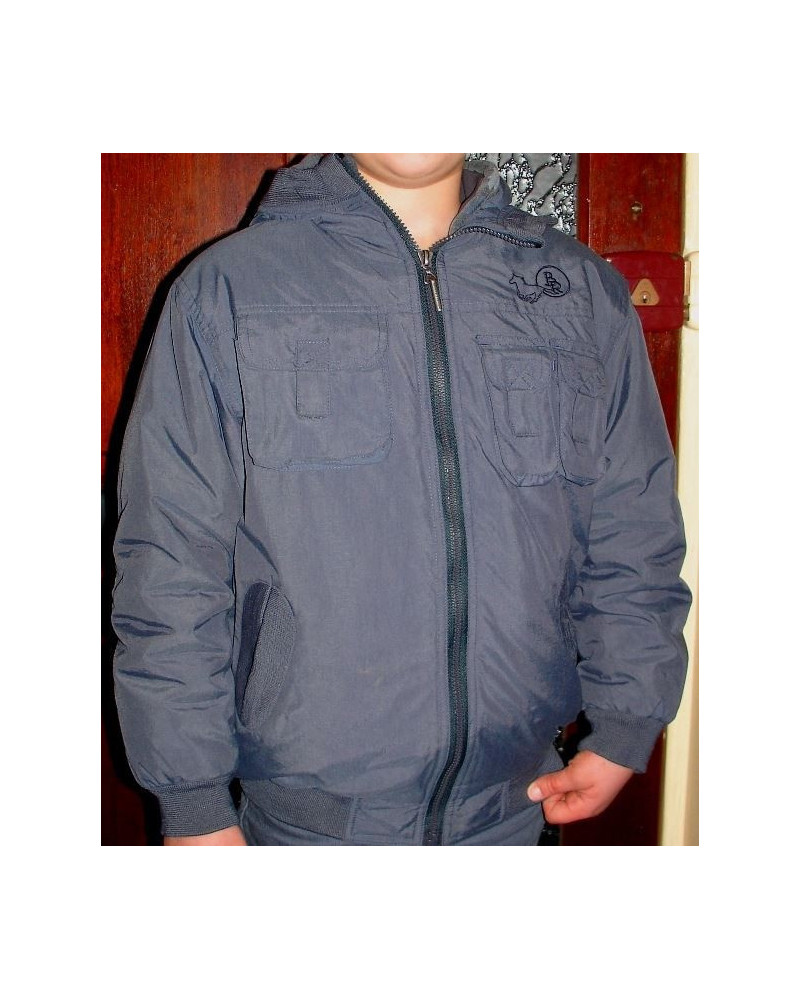 BR Kinder Bomberjack, blauw, 128 (valt als 140)