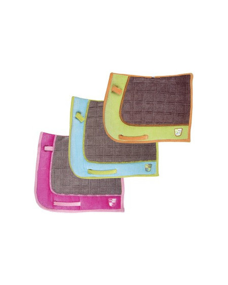 TRS comfort pad 'Sparkly', Lime/Iron, Pony Vlzh
