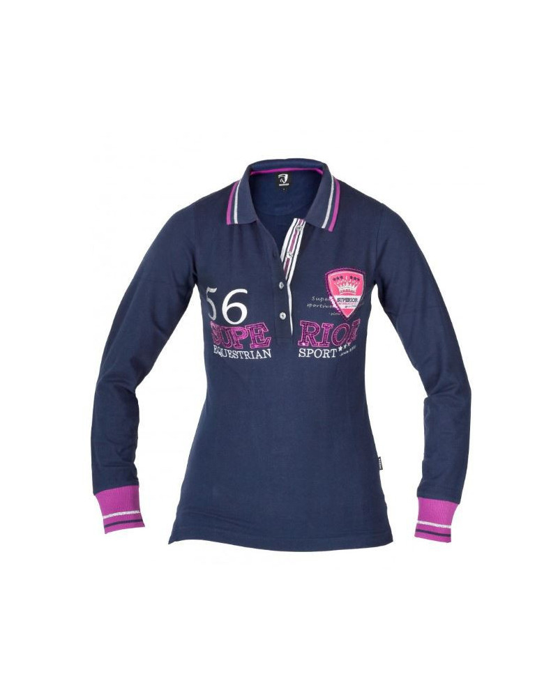 Horka poloshirt Sparkle, Cyclam, 164 (valt als 152)