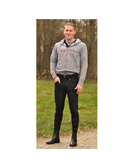 Busse herenrijbroek Livingston, wit, 106