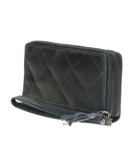 MicMacBags portemonnee 16389, dubbel, jeansblauw