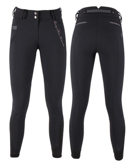 QHP rijbr Liz, Kunstleren Zit, Zwart