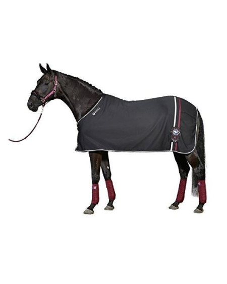 Busse zweetdeken Toskana, Zwart/wine