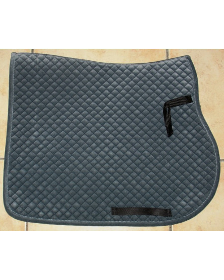 S&K luxe velours zadeldek, Antracietgrijs