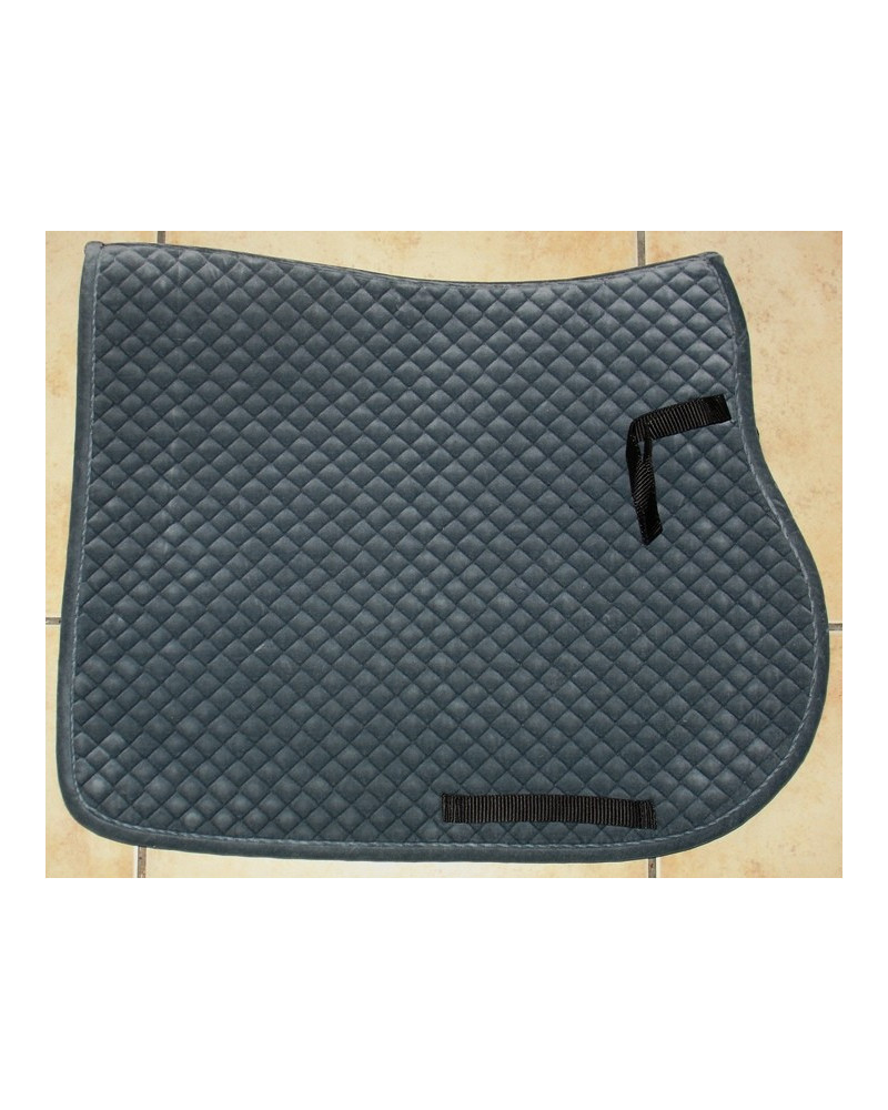 S&K luxe velours zadeldek, Antracietgrijs