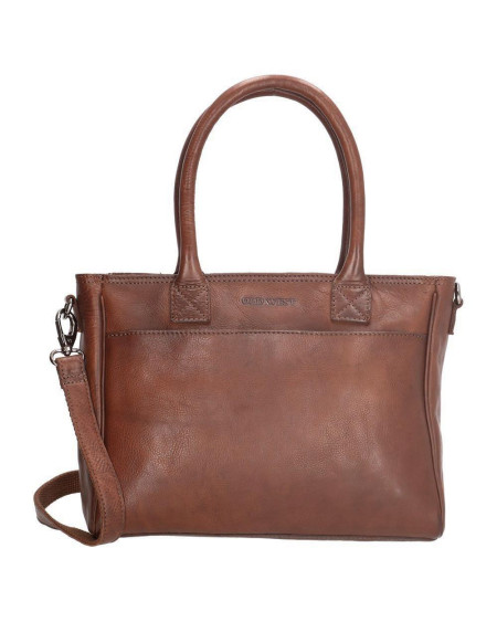 Old West Galveston handtas, bruin