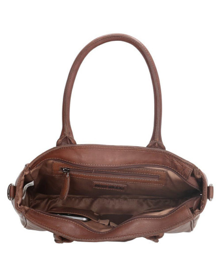 Old West Galveston handtas, bruin