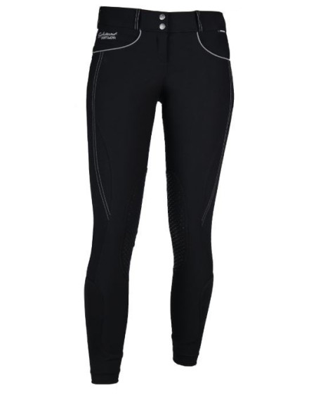 Horka rijbroek Miranda met siliconen knie, zwart