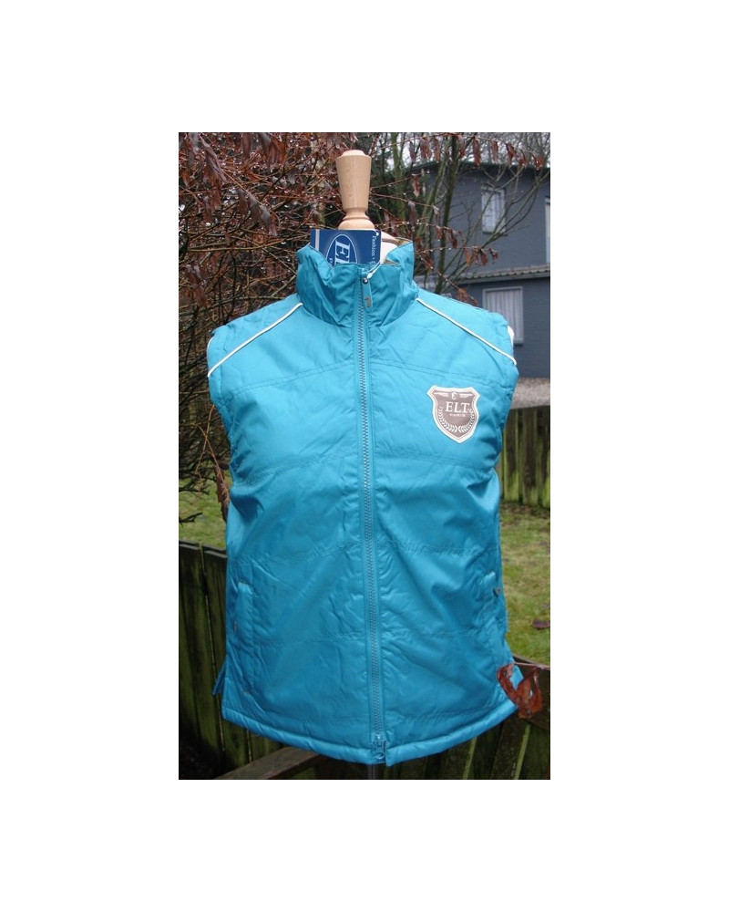 ELT bodywarmer Nadia, turquoise/olijf, M (valt royaal)