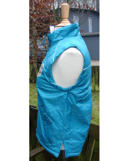 ELT bodywarmer Nadia, turquoise/olijf, M (valt royaal)
