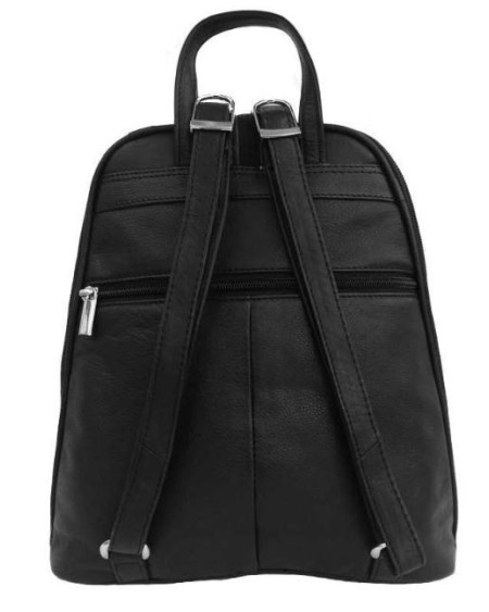 Cinino leren rugzak Diamond, 1073-0, Zwart