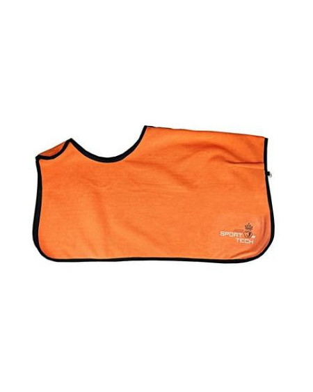 Horka Uitrijdeken Fleece Reversible Sport Tech, Zwart/Oranje