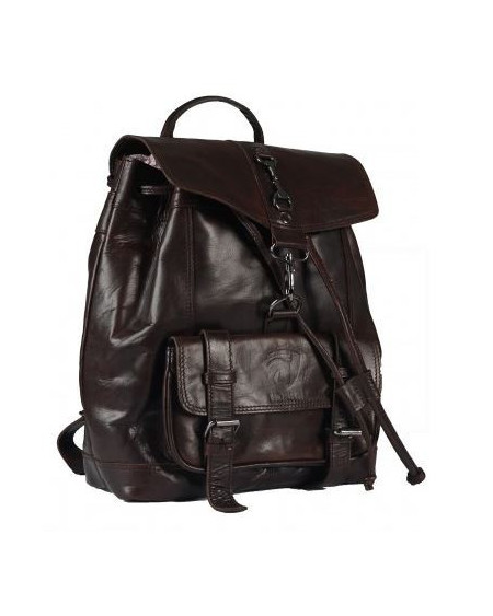 Horka LEREN rugtas, Donkerbruin