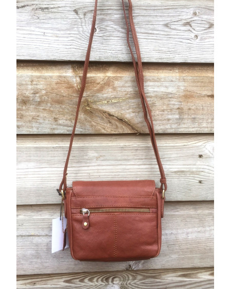 Løkke Rundleren LE-2 Schoudertasje, Cognac