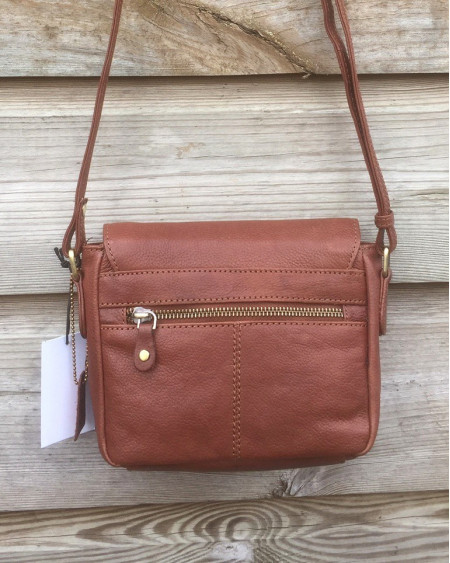 Løkke Rundleren LE-2 Schoudertasje, Cognac