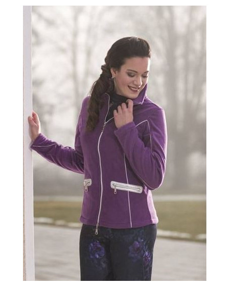 Lauria Garrelli fleecejas Moena, paars
