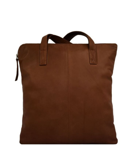 Cinino Leren Schoudertas Teneriffa 1154/1, Cognac