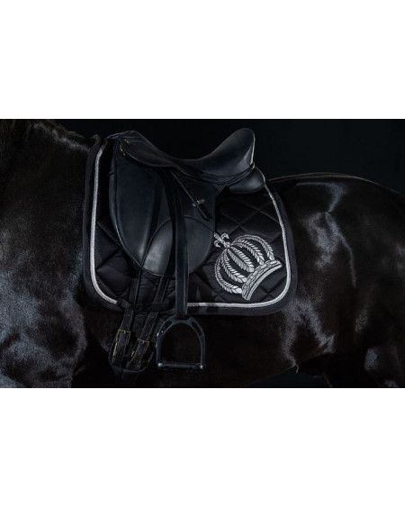 Zadeldek -Pompöös Silverline- by Glööckler, Zwart/Zilver