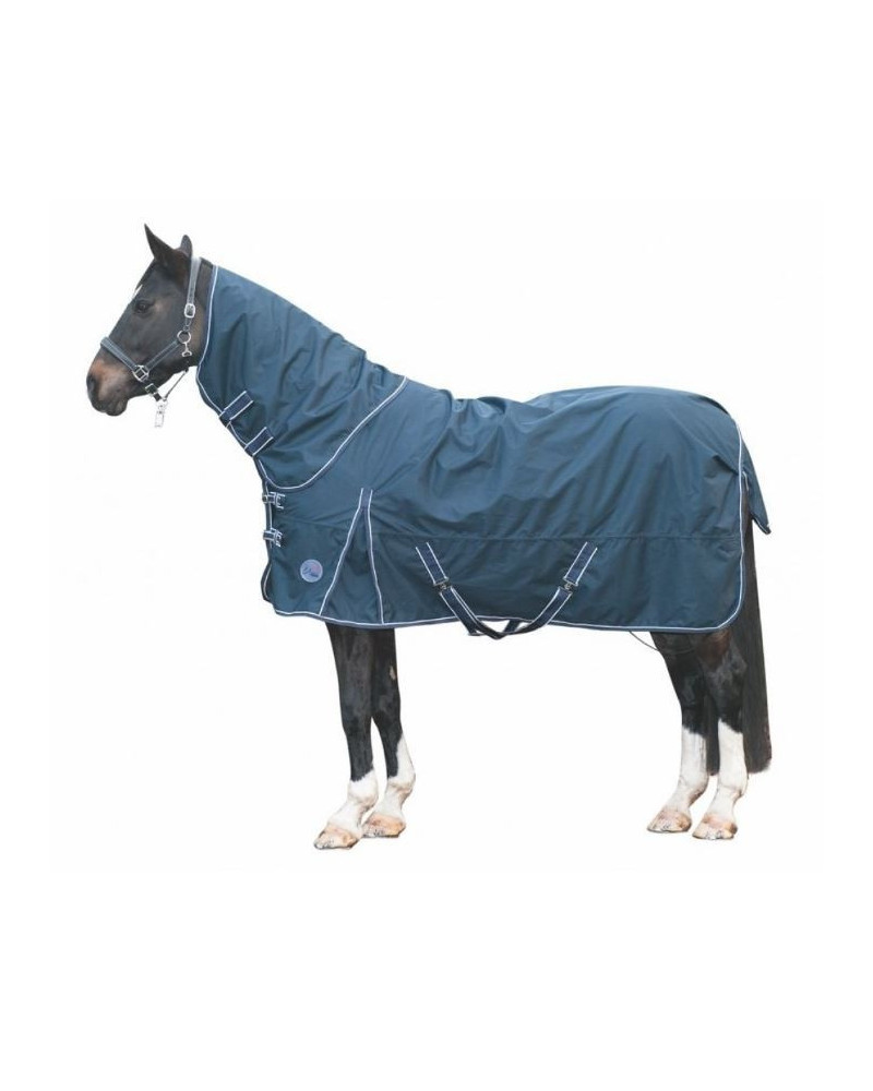 HKM 300gr Outdoordeken Starter m afneembare hals, Donkerblauw