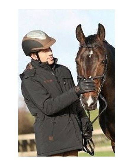 Waterdicht BR Espresso herenjack, Zwart, M (valt als L)