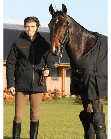 Waterdicht BR Espresso herenjack, Zwart, M (valt als L)