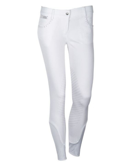 Harry's Horse Rijbroek Jewels Silicon, Wit