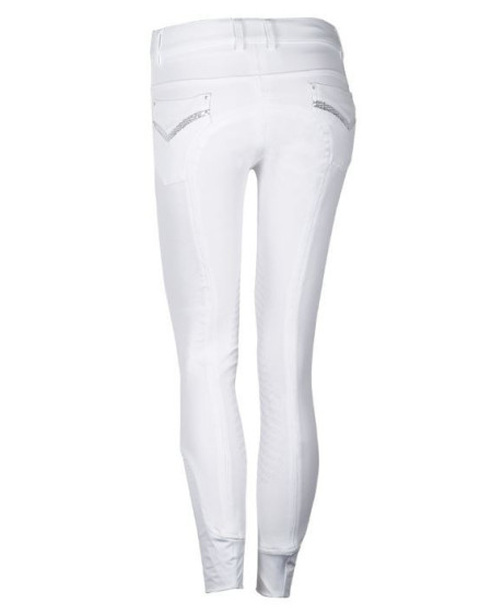 Harry's Horse Rijbroek Jewels Silicon, Wit