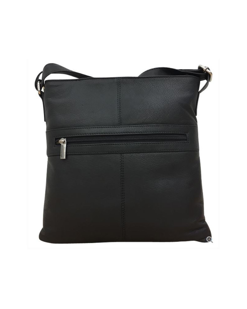 Cinino leren schoudertas Alice 1198 0, zwart