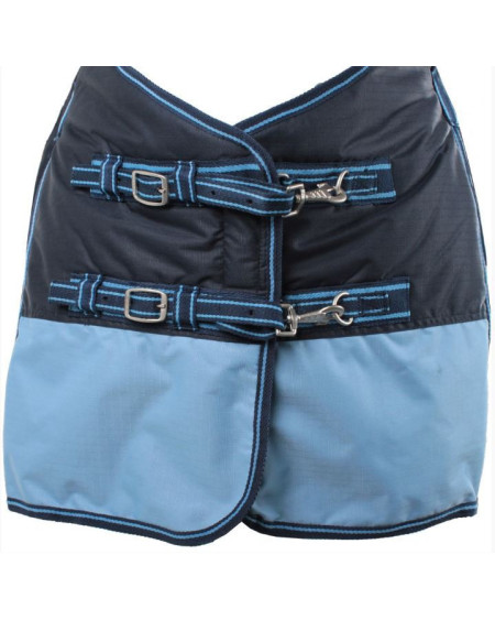 Horka fleece gevoerde regendeken two tone, blauw