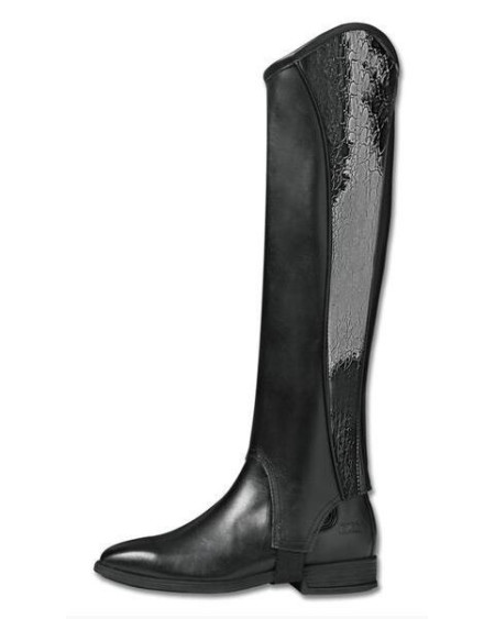 ELT leren chaps Croco, Zwart