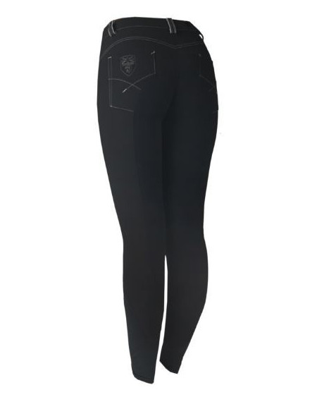 Horka rijbroek Belgrad, kunstleren zitvlak, Caviar