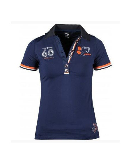 Horka damespolo Jersey, Donkerblauw