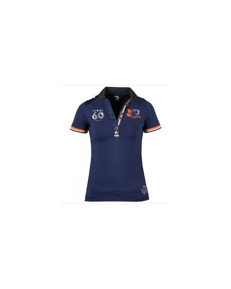 Horka damespolo Jersey, Donkerblauw