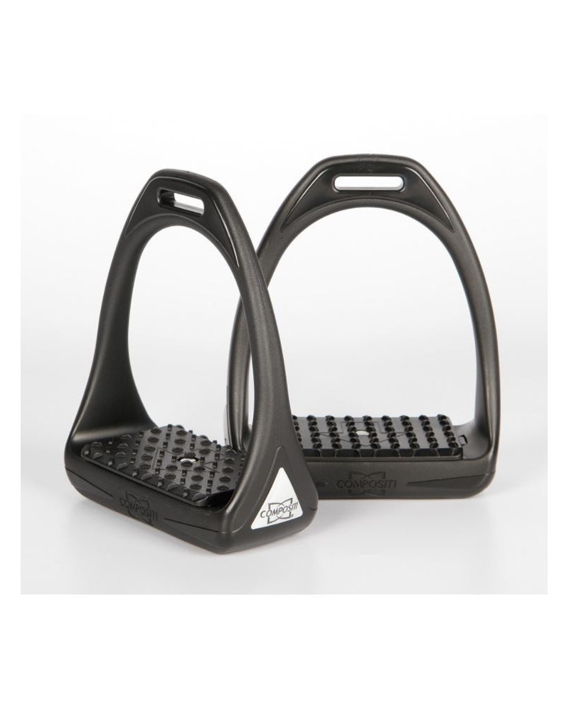 Harry's Horse stijgbeugels Compositi Reflex Reflective, Zwart