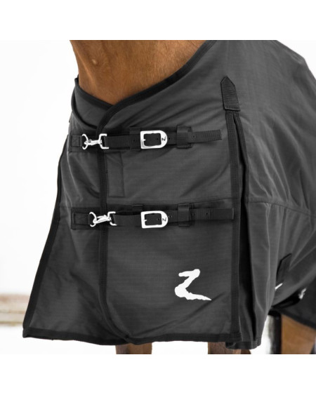 Sterke 1200D 200grams Horze Nevada regendeken, Zwart